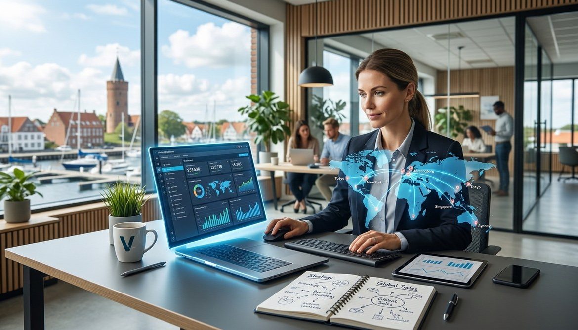 Hvordan du bygger en global salgsstrategi uden at forlade Danmark